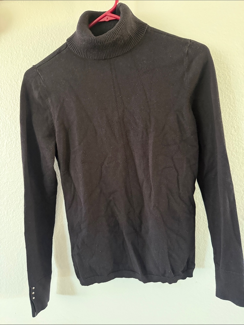 White House Black Market Black Turtleneck Sweater
